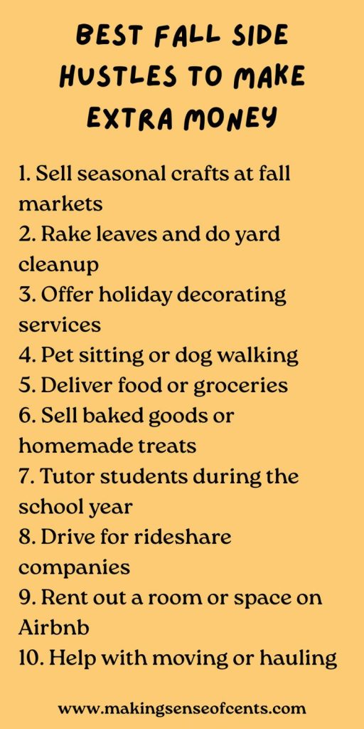 10 Fall Side Hustle Ideas To Make Extra Money