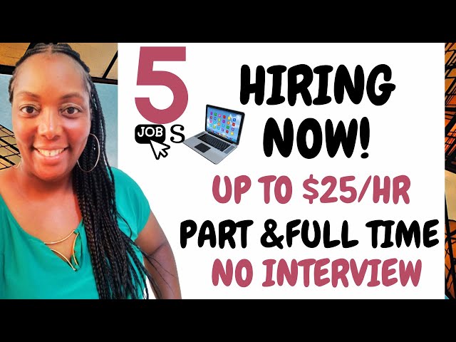 100 Quick Hire Jobs You Can Start Today